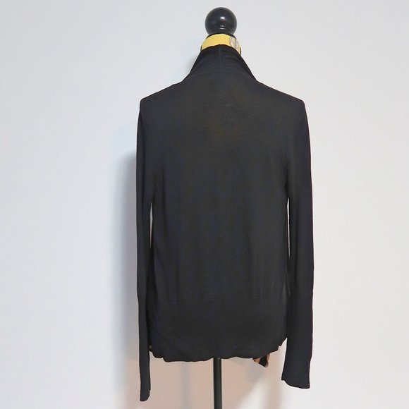 Ann Klein Striped Drape Open Front Cardigan S - Picture 5 of 9